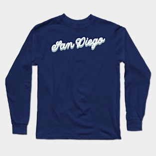 San diego cursive script Long Sleeve T-Shirt